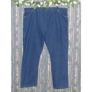 Wrangler Men's Blue Jeans Size 46 X 30 Cotton Straight Leg 5 Pockets Denim